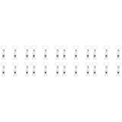 24Pièces Clips Transparent Pour Affichage De Prix En Robuste 2
