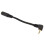 kenable Gold 2.5mm Right Angled Stereo Jack to 3.5mm Jack Socket Audio Adapter Cable 2