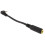 kenable Gold 2.5mm Right Angled Stereo Jack to 3.5mm Jack Socket Audio Adapter Cable 3