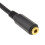 kenable Gold 2.5mm Right Angled Stereo Jack to 3.5mm Jack Socket Audio Adapter Cable 5