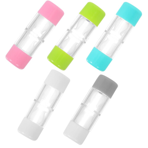 25Pièces Étuis Lentilles Rgp Portable Double Compartiment 1