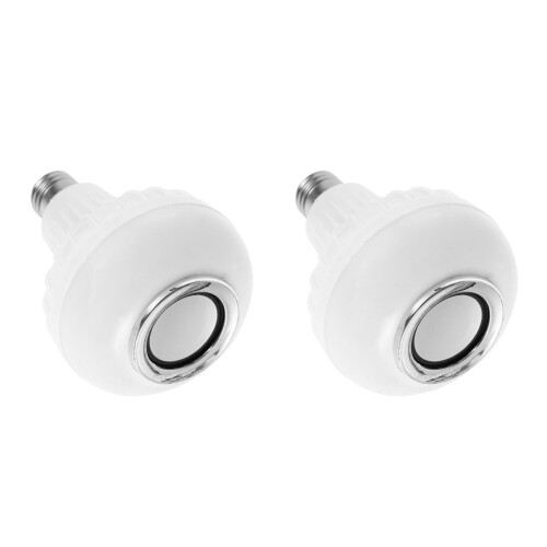LED Light Bulb Speaker Smart Multicolor Dimmable White Lamp 2