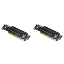 2X PCIE 4.0 Channel Splitter Expansion Riser Card 8+4+4Hyper Ultra Quad VROC M.2 NVMe Port Expansion Riser Card