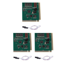 3X PC Hauptplatine Diagnostisch Karte 4-Stelliger PCI / ISA POST Code Analyzer