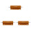 3X Gold Aluminum Clad Power Resistor Resistance 100W, 2 Ohm 2R 2