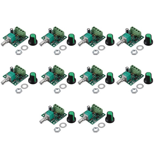 10X Low Voltage  Pwm Motor Speed Controller Module 1.8V 3V-5V-6V 12V 2A