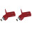 2X Turntable Headshell Aluminium Alloy Headshell Record Turntable Needle Replacement Phono Stylus Cartridges Rack Red 1