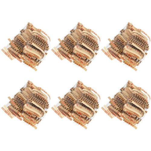 3000Pcs 50 Werte 1 / 2W 0,5W 5 % Kohleschichtwiderstände Assorted Kit Set