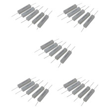 25X 10W 20 Ohm 5% Hilo Bobinado Resistor Cemento Ceramica 10 Vatio