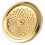 2Pcs Golden Wine Decanter Base with Embossed Design for Quick Aeration 3
