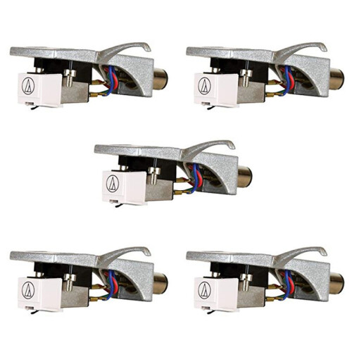 5X Vinyl Record Player Headshell Cartridges  Mount with Elliptical Turntable Stylus Needle