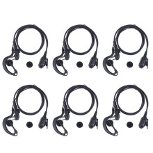 6X PTT Headset MIC Earpiece for HYT TC-500 TC-518 TC-580 TC-446S TC-600 TC-610 TC-620 TC-618 TC-700 Walkie Talkie