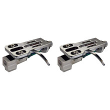 2X AT3600L Moving Magnetic Cartridge Stylus Headshell Connect Kit for LP Vinyl Record Player Turntable Phonograph,Silver