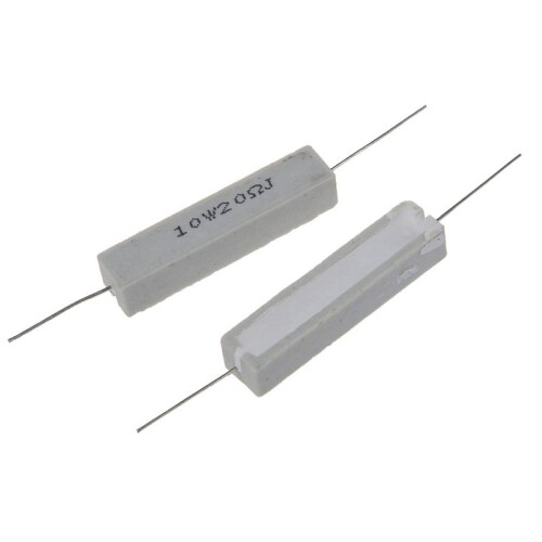 25X 10W 20 Ohm 5% Wirewound Ceramic Cement Resistor 10 Watt 1