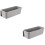 2Pcs Grey Kitchen Cabinet Shelves Pull Out Drawers Under Shelf Storage 5