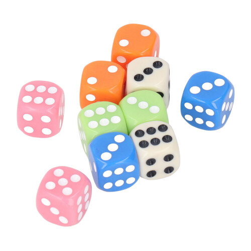 Classroom Learning Dice 30PCS Plastic 6 Sided for Kids Educational Math & Games 2