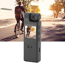 Caméra corporelle 4K à 180, écran de 1,3 pouces, 128 Go