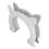 Kit de porte intérieure Cat ABS blanc installation facile 14