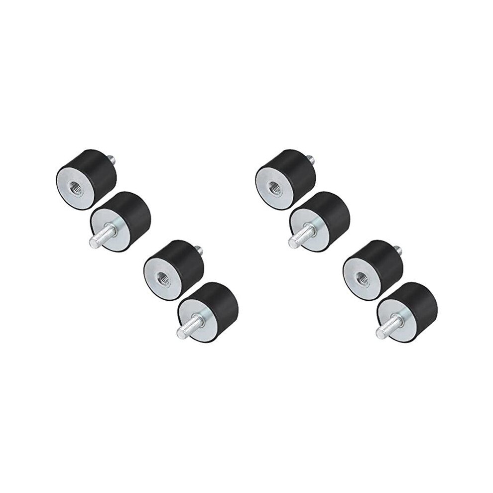 8Pcs M8 Thread With Studs 40Mm X 30Mm Cylindrical Rubber Mounts, Vibration Isolators Steering Damper 6033692525654