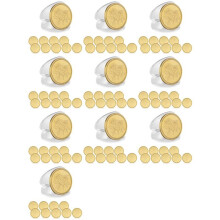 100 Piezas de Monedas de Latón en para Grabado Láser, Monedas en para Grabado de Metal de 40 mm con Caja de Protección de Acrílico