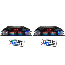 2X 5.0 HIFI Audio Amplifier 4-Channel Digital Sound Amp for Home Audio Systems,Karaoke Supports USB AUX