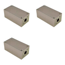 3X Involucro BNC Scatola di Schermatura nel Alluminio Scatola RF Amplificatore di Schermatura Elettromagnetica Custodia Portatile Multifunzione
