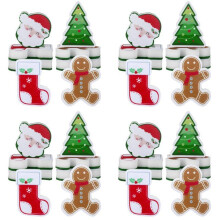 32 Pcs Christmas Sponges Kitchen Dual Sided Dish Sponges for Washing Dishes Santa Christmas Tree Gingerbread