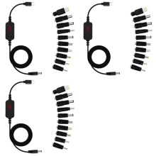 3X Type C to Boost Cable Adapter Cord 5V 9V 12V 15V 20V Adjustable Voltage PD Fast Charging Cable Universal