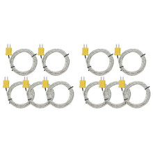 10 Pièces 3 Mètres Capteur de Sonde de Température de Thermocouple de Type K Plage de Mesure de Type K -50 à 400 Degrés Celsius, avec TM902C