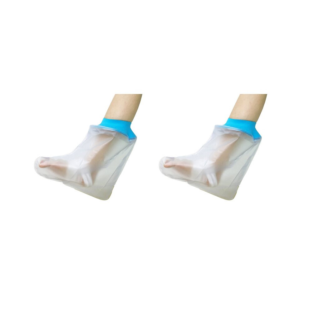 2X Reusable Soft Silicone Ozones Limb Bag Legs & Feet Bath Bathing Waterproof Cover Foot