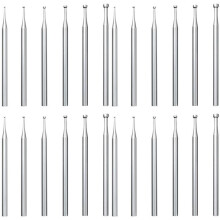 24 Pcs Round Cup Burr - 3/32Inch Shank Jewelry Making Burs Wire Rounder Bits