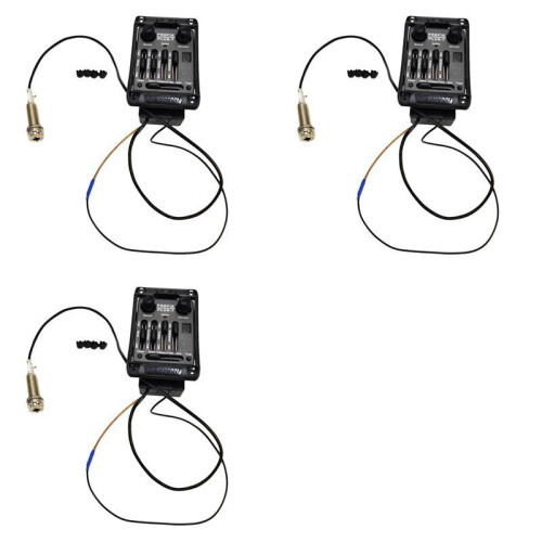 3X Gitarr Pickups Prefix -T Onboard Preamp Matrix Akustisk Pickup EQ Equalizer med Tuner Soft Piezo