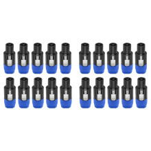 20PC 4Pin NL4FC Speaker Connector Ohm Plug Speaker Audio Cable Adapter Twist Lock 4Pin Speakon Female Jack Accessories,A