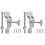 2X Support Mural de Support de Pneu de Secours pour Remorque, Support de Support de Pneu de Secours pour Accessoires de Remorque, Support de Pneu de 1