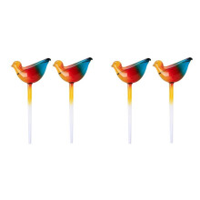 4X Bird Shape Plant Self Watering Globes, Glass Water Bulbs Automatic Self Watering Planter Insert for Indoor Plants
