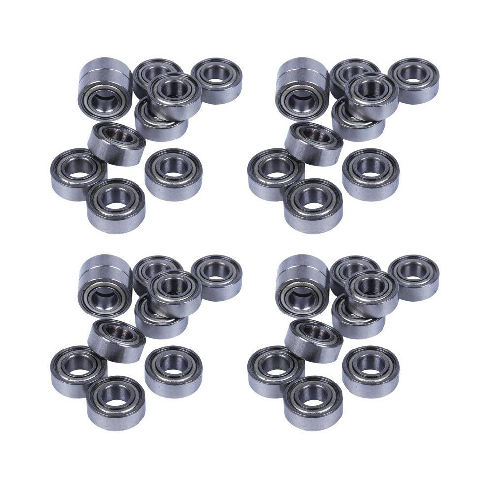 40Pcs Miniature Sealed Metal Shielded Metric Radial Bearing Model: Mr115 Zz 5X11x 4Mm Silver 6032689432418
