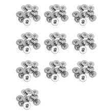 100 Stück CY-16B 5/8-Zoll Lager Stahl Roller Flansch Förderer Transfereinheit
