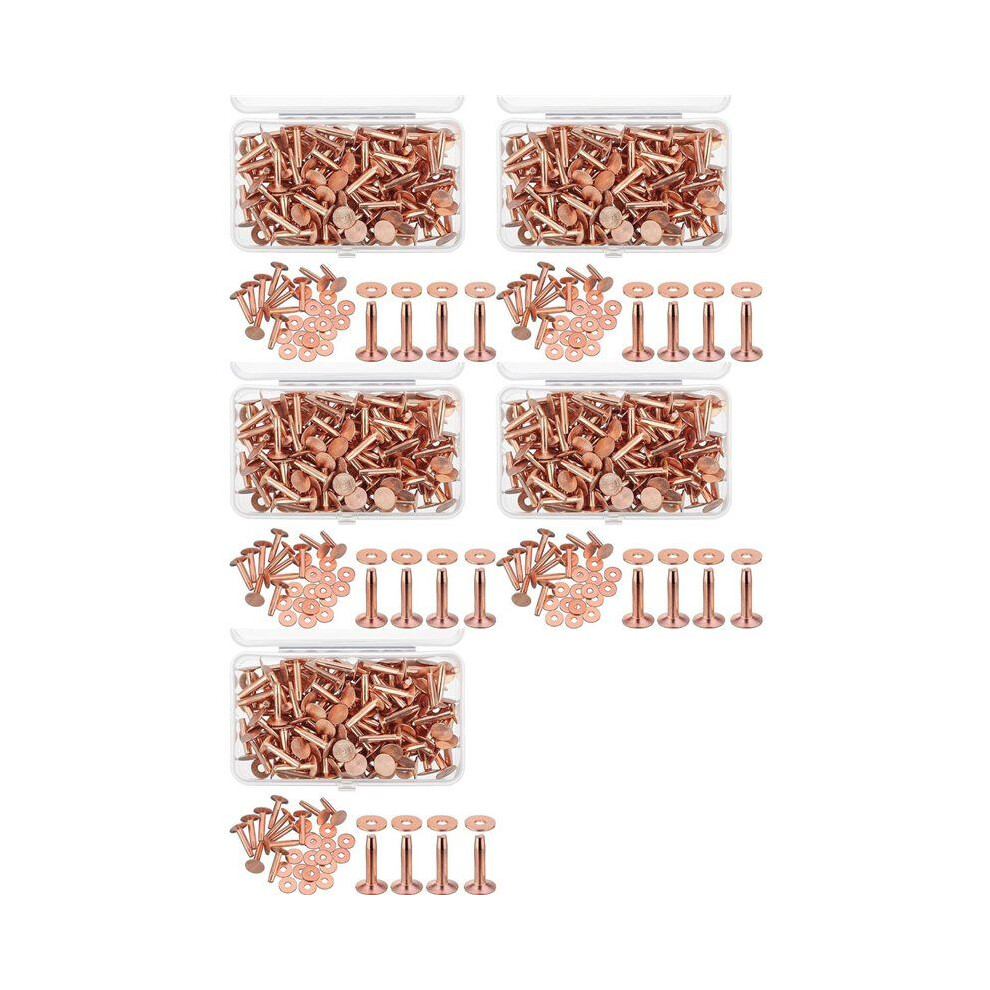 500 Sets Copper Rivets And Burrs Washers Leather Copper Rivet Fastener For Wallets Collars Leather Diy Supplies 6033966901863