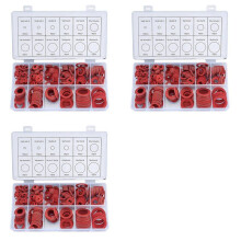 1800Pcs Kit di Rondelle nel Fibra Assortite 12 Dimensioni Kit di Rondelle Piatte nel Fibra di Carta nel Acciaio Rosso Kit Assortimento di Guarnizioni