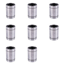 8X LM25UU 25mmx40mmx59mm Double Side Rubber Seal Linear Motion Bearing Bushing