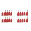 20pcs Connector Plug J.10054 4mm Stackable Plug Banana Plug Face Connector Wire Multi-Function Plugs,Red 1