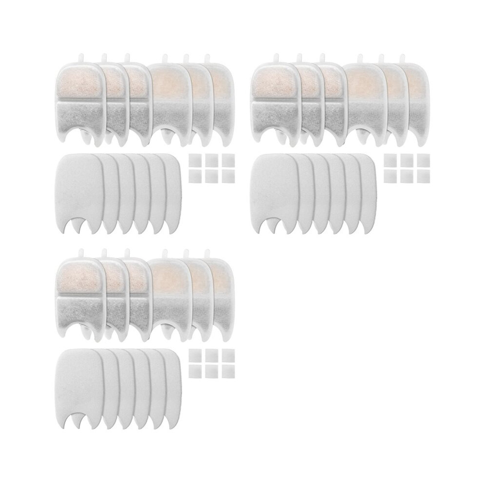 18X Pet Water Fountain Filter Replacement Set Replacement Filter And Sponge For 4L Cat Drinker Pet Drinker Accessories 6033428290993