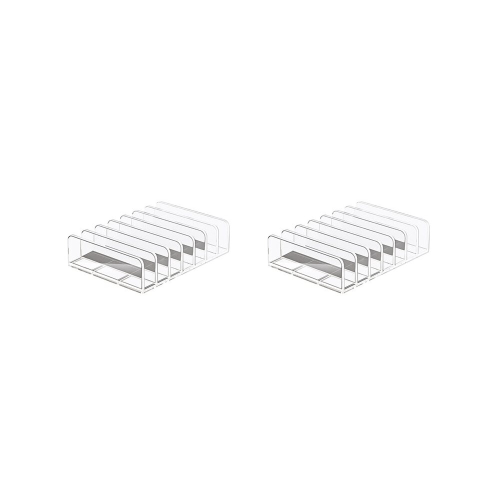2X Acrylic Cd/Dvd Storage Rack Transparent Organizer Stand Display Holder For Cd/Dvd, Holds Multiple Discs 6031082263087