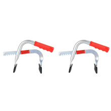 2X Battery Holder, Grab, Lift and Carry Top or Side Column Batteries, Rubber Pads Hold Batteries Securely