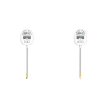 2X 4-in-1 Soil Moisture Meter Soil PH Meter Soil Water Meter Soil Tester for Moisture for Garden/Farm/Plants White