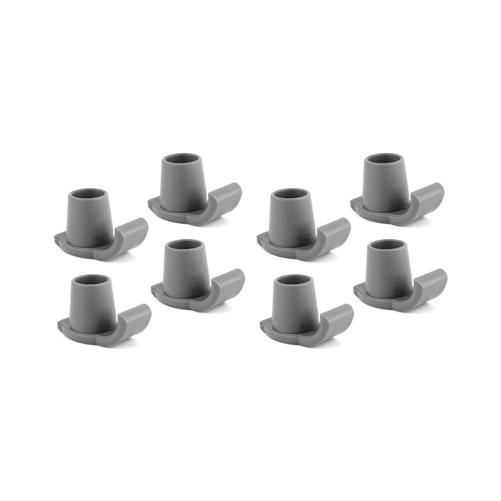 Walker Ski Glides, 8 Pieces Heavy Duty Walker Glides Walker Feet Replacement Walker Glide Skis for 1 1/8 Inch Tubes Tool