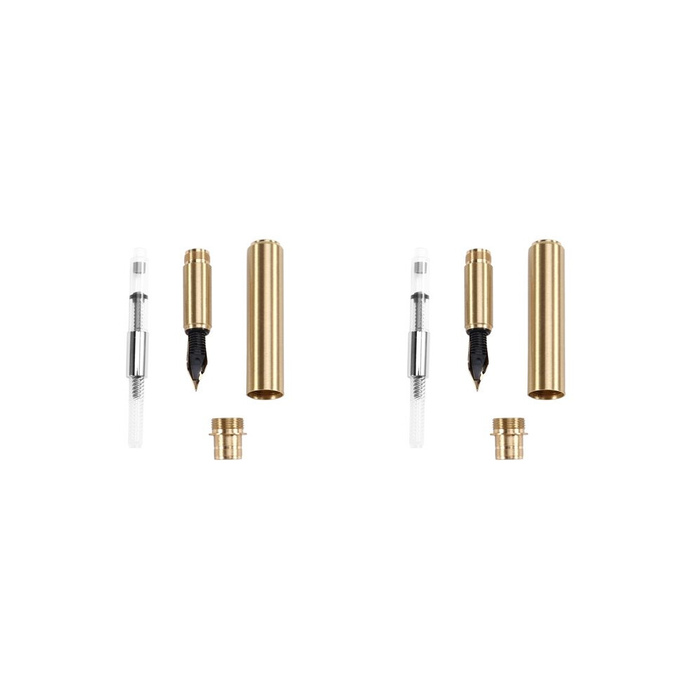2X Woodturning Pen Kit With Refill Copper Turning Supplies For Diy Making Classroom Supplies, Teacher Student Gifts 6033875106847