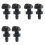 6X Car Front Windshield Universal Washer Wiper Water Spray Nozzle with Install Buckle 1