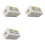 3X RJ45 Cat6 Junction Box for Ethernet Networking Cable Connection Accessories 1