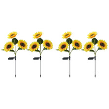 4 Pack Sunflower Solar Light Outdoor Waterproof LED Solar Light Lawn Landscape Light Courtyard Pathway Garden Decoration